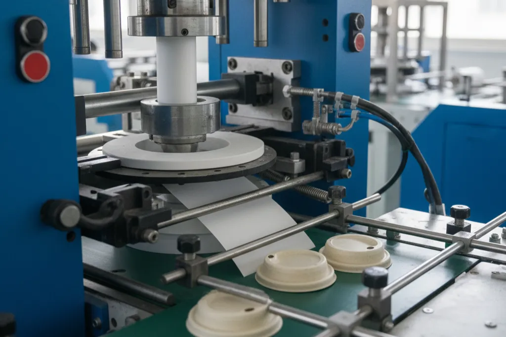 دستگاه درب لیوان کاغذی