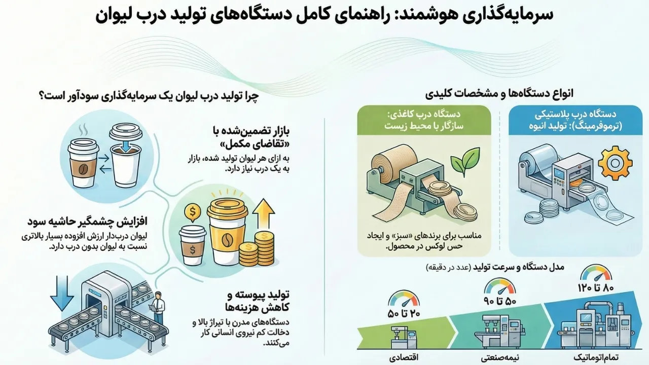 خرید دستگاه درب لیوان کاغذی